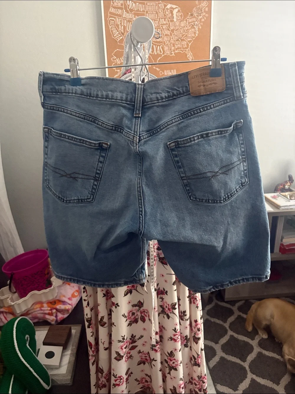 Signature by Levi Strauss Light Blue Denim Jean Shorts